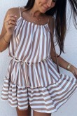 Marina Stripeed Sundress with Straps