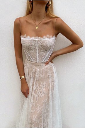 Lollie Lace Floor Length Dress