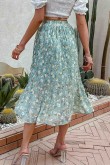 Efia Floral Pleated Skirt