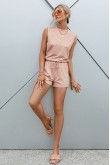 Olexa Pink Shorts Matching Set